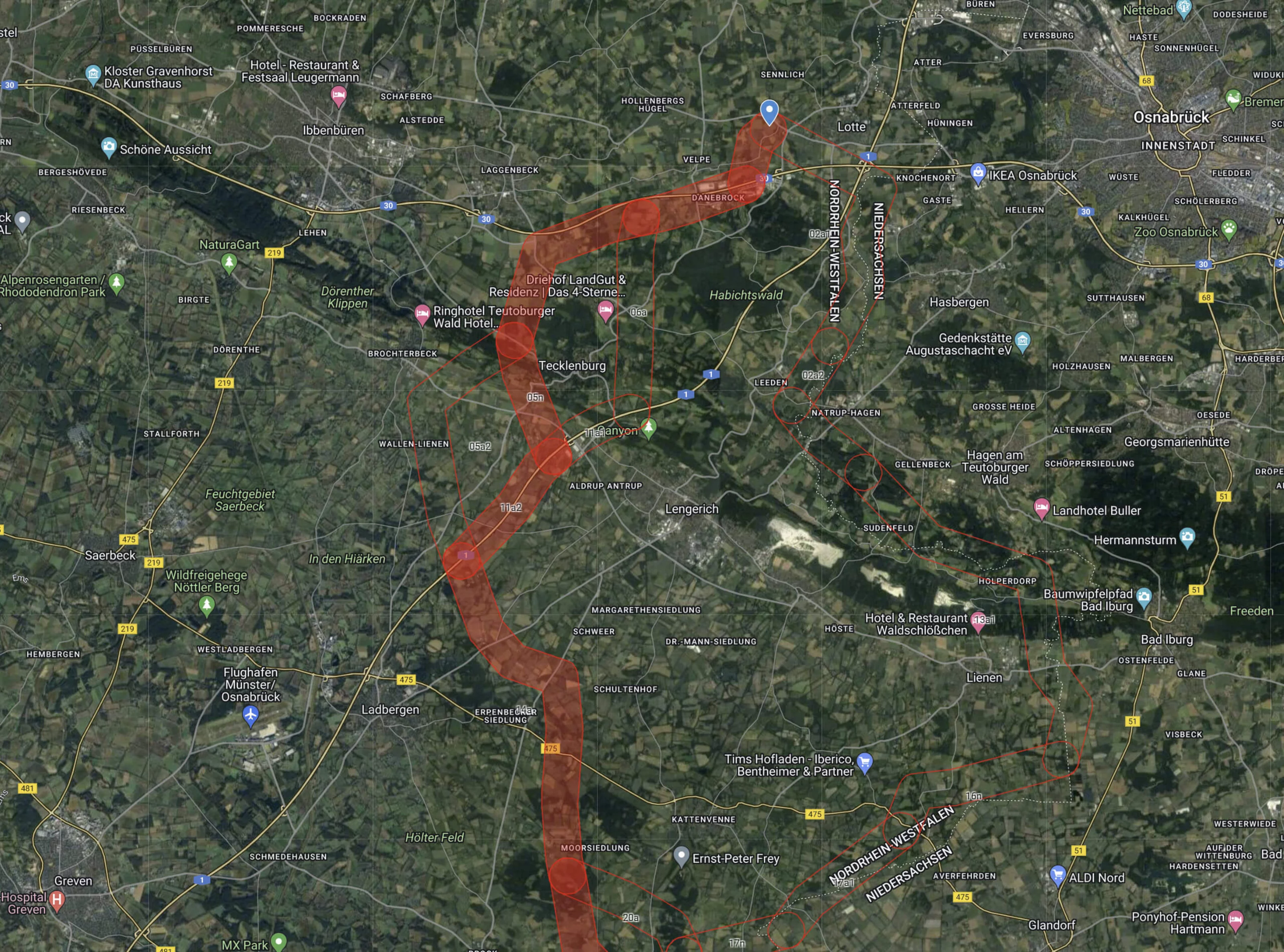 Vorschlagskorridor Stromtrasse